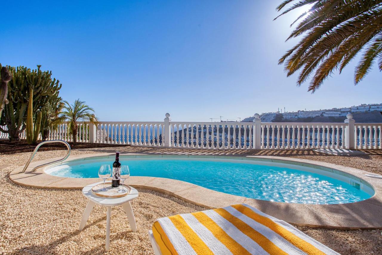 Stunning Villa With Breathtaking Ocean View Mogán Exterior foto