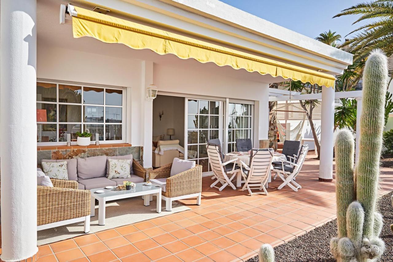 Stunning Villa With Breathtaking Ocean View Mogán Exterior foto